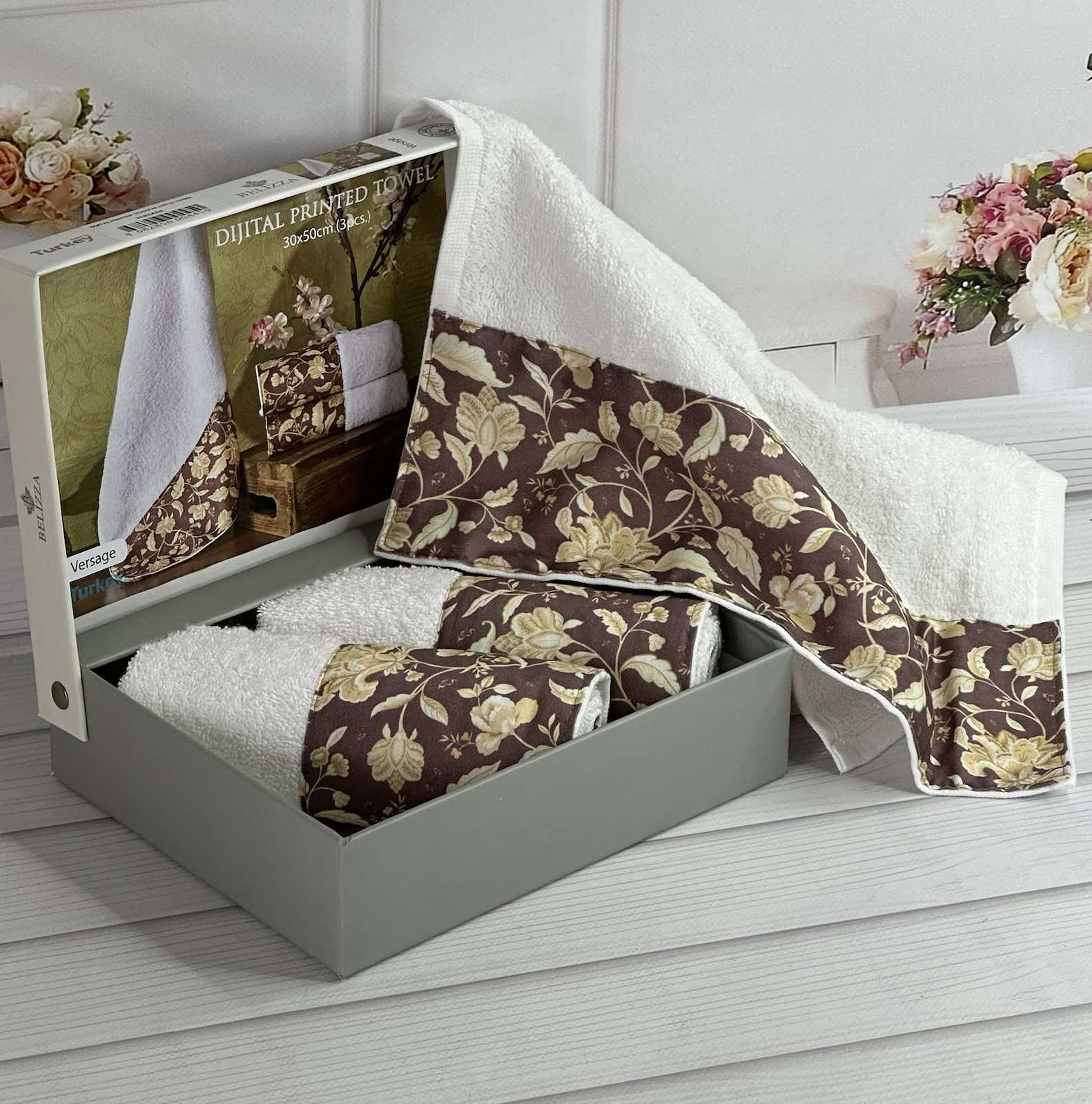 Belizza Versace 30х50см., махрові кухонні рушники. (22680)