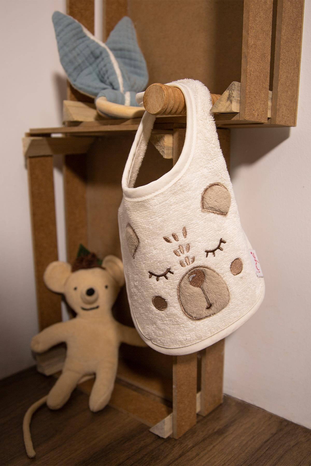 Дитячий нагрудник Irya - Teddy krem кремовий