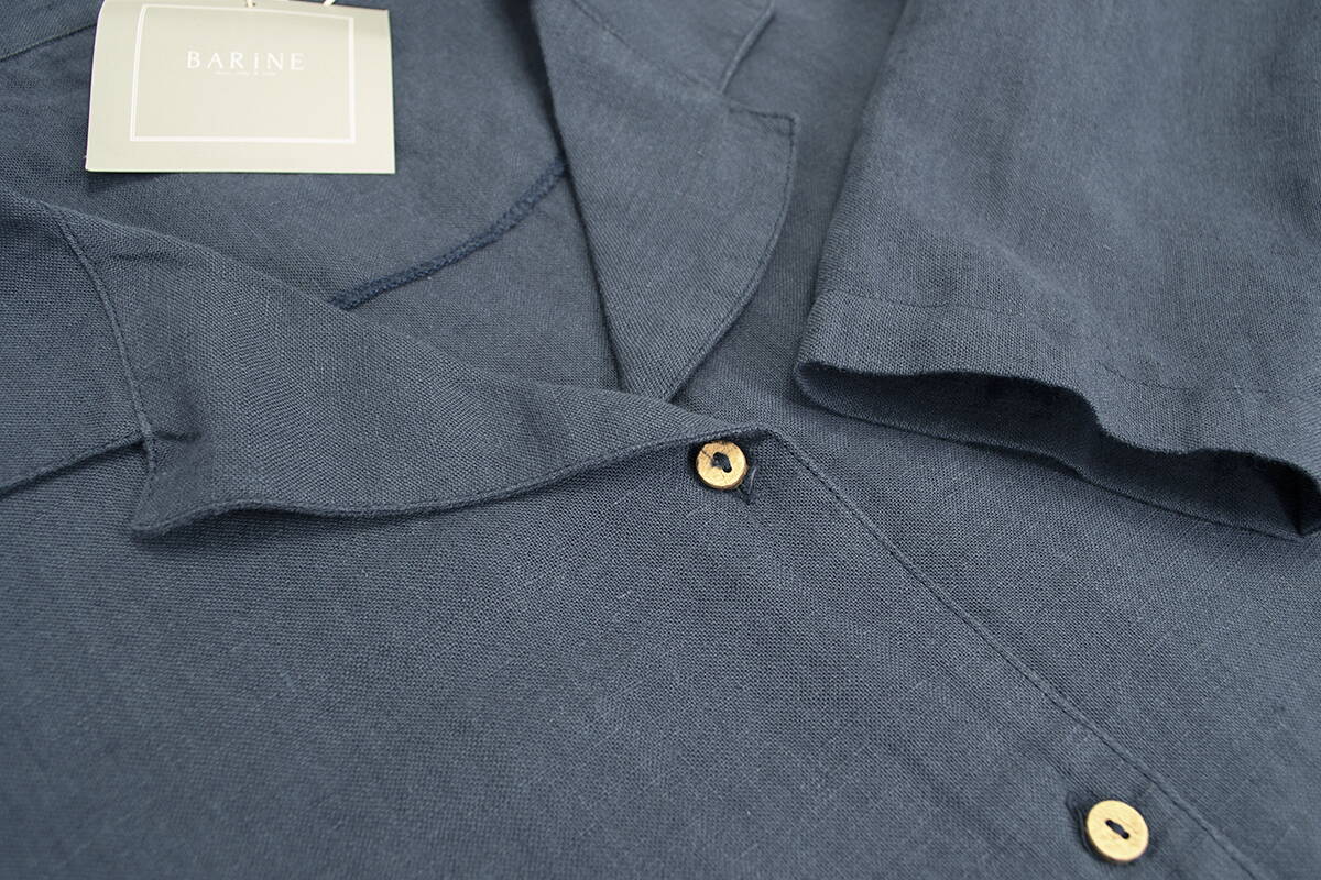 Домашня сорочка Barine - Lino PJ indigo індиго M