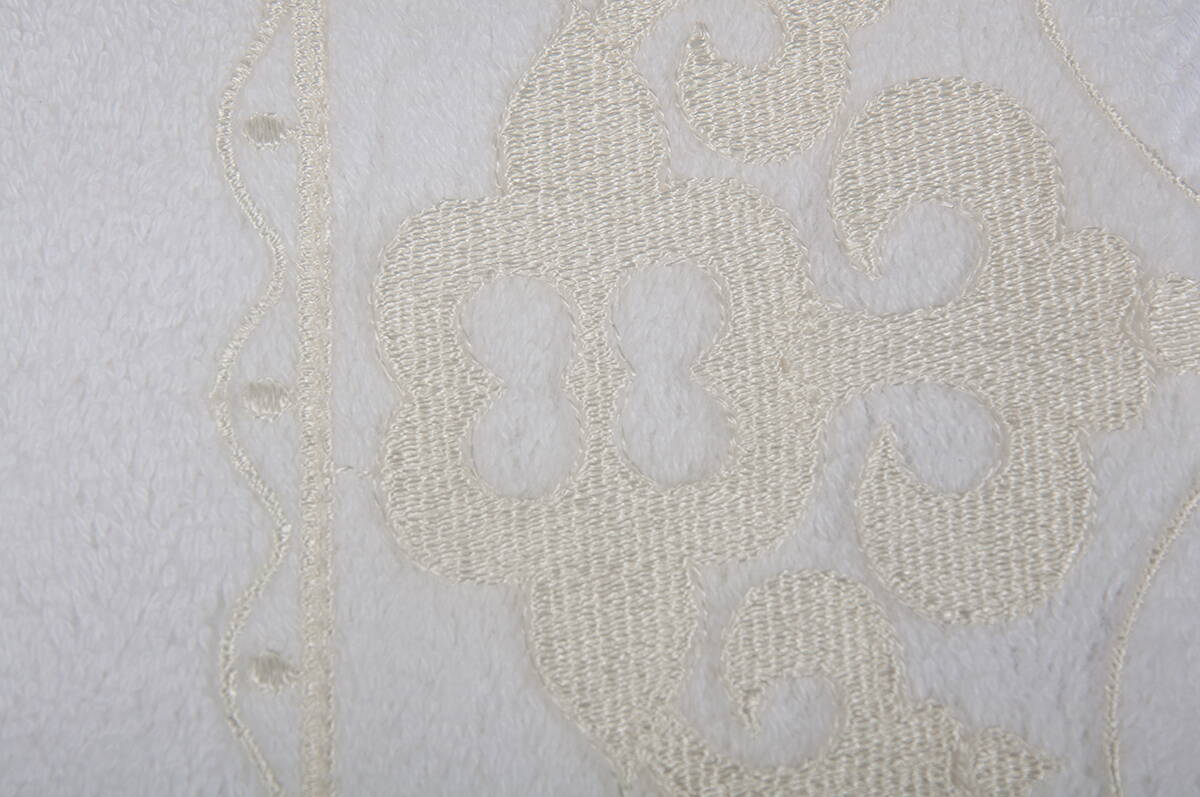 Рушник бамбуковий Maxstyle - Damask білий 50*90