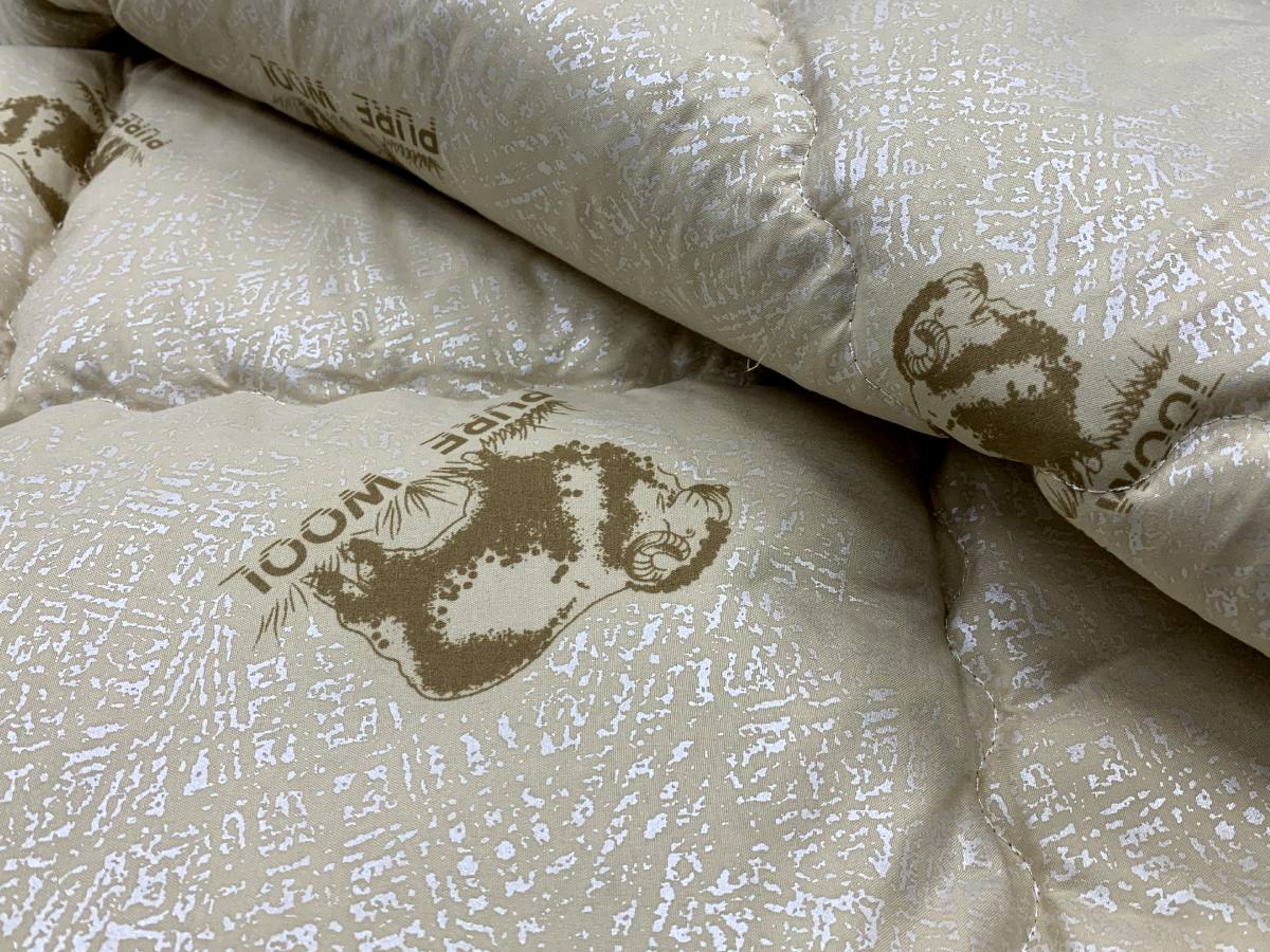 Ковдра Аляска вовна, зима Leleka-Textile 140х205 М48 (220/6091)