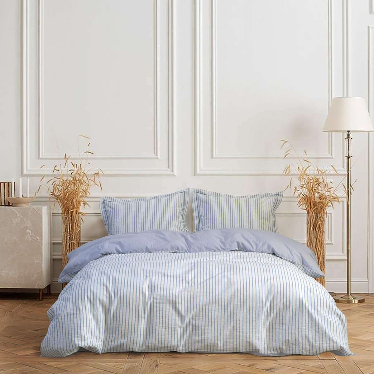 Постільна білизна Lotus Home - Timeless блакитний євро