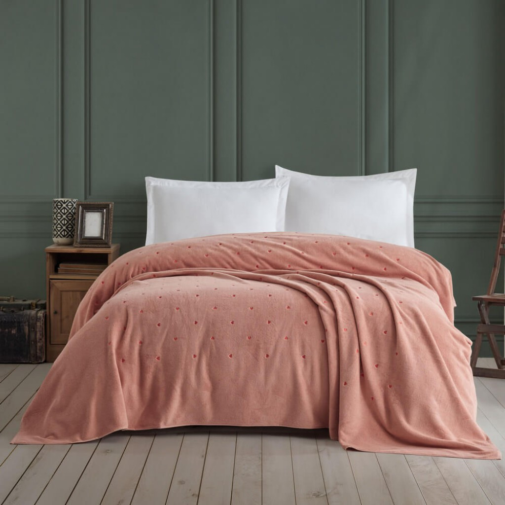 Махровое покрывало Hobby Lubow 180 x 220 см K. Pudra