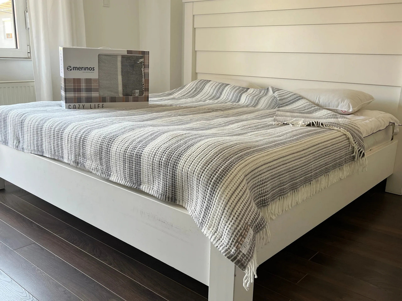 Плед Merinos Skoc 180 x 220 см Zeta Gri