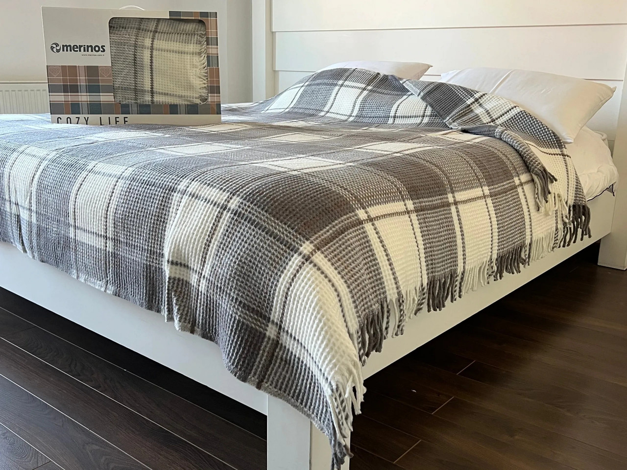 Плед Merinos Skoc 180 x 220 см Mila Antrasit