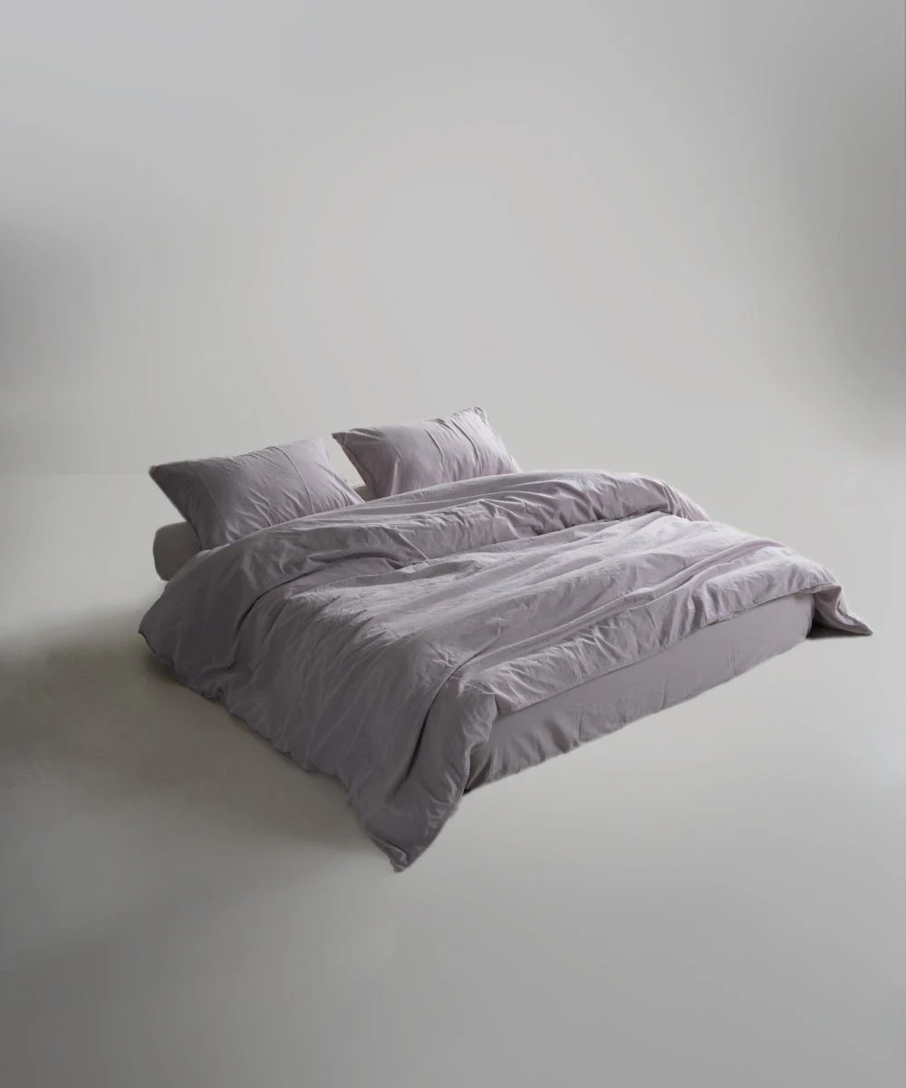 Постельное белье Limasso Stonewashed Ranforce 160 х 220 см Opal Grey
