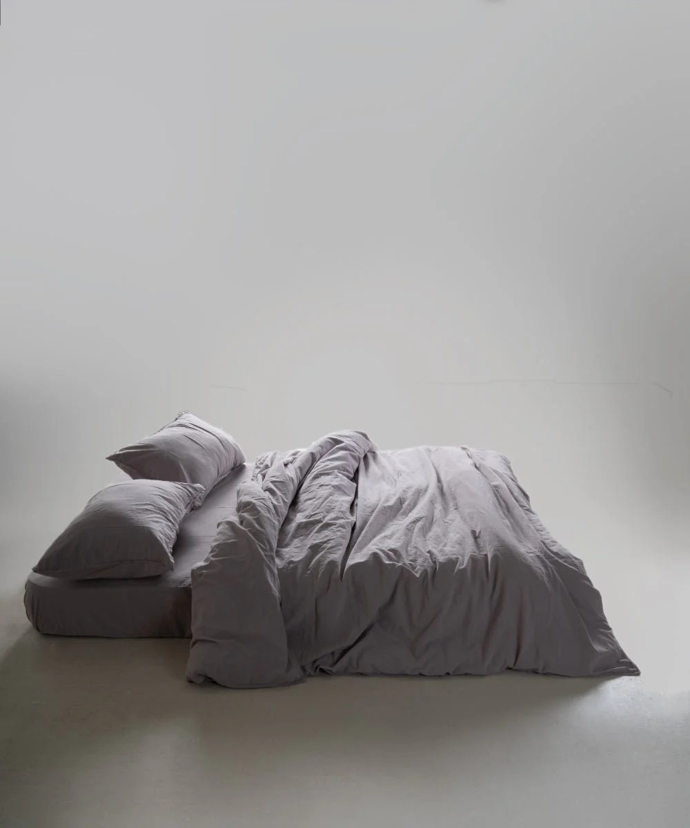 Постельное белье Limasso Stonewashed Ranforce 160 х 220 см Opal Grey